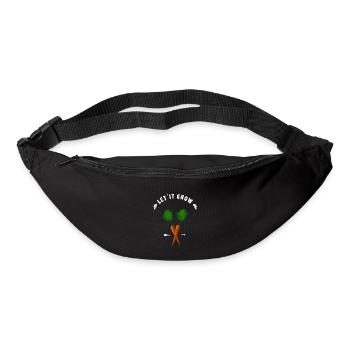 Jardin cultiver des plantes de truie écologie naturelle végétalien - Sac banane - noir - Devant