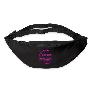 Beziehung Katzen liebe CHARTREUX KATZE - Gürteltasche - Schwarz - Vorne