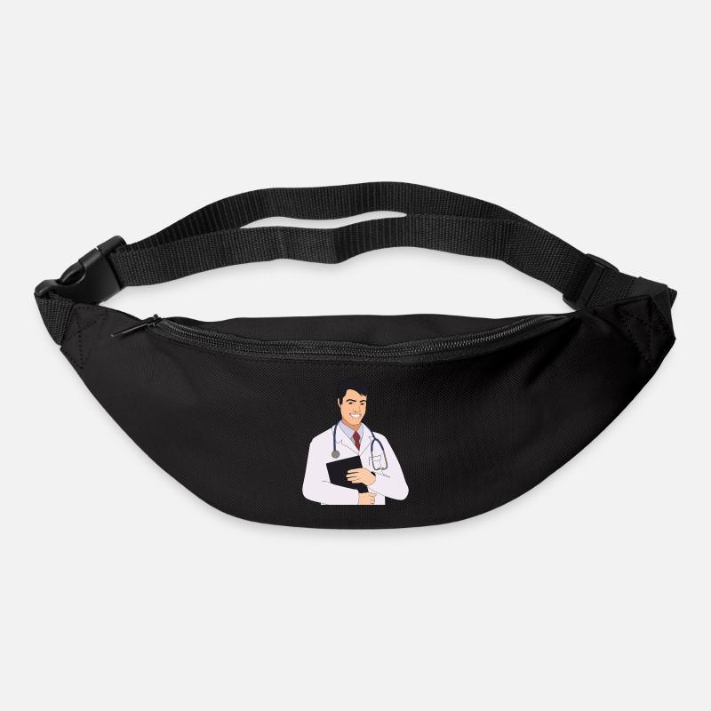 médecin - Sac banane - noir