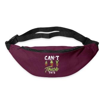Funny Cactus Shirt Distressed - Gürteltasche - Burgunderrot - Vorne