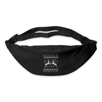 Rendeer Ugly Christmas Sweater Geschenk - Gürteltasche - Schwarz - Vorne