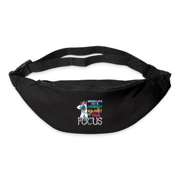 Einhorn Fotograf Fotografin Geschenk Kamera - Gürteltasche - Schwarz - Vorne