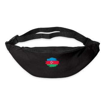 drapeau indigène, l'origine de l'amour Azerbaïdjan .png - Sac banane - noir - Devant