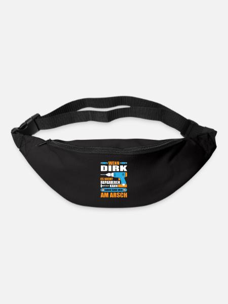 DIRK Name Geschenk Reparatur reparieren - Gürteltasche - Schwarz