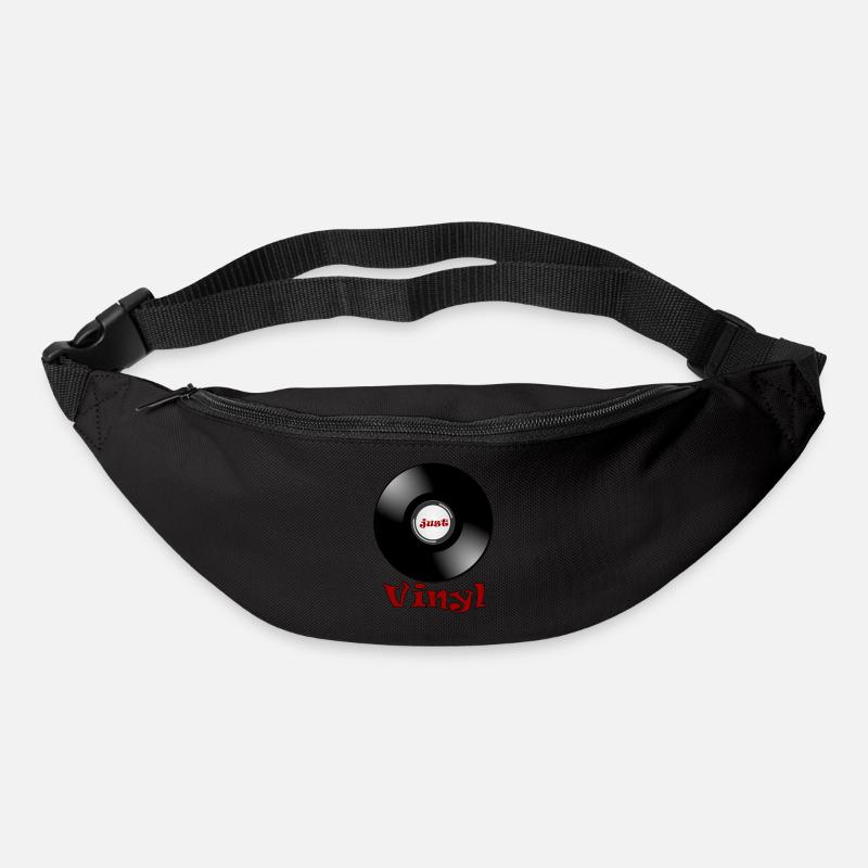 Vinyl Schallplatte - Turntable - Gürteltasche - Schwarz
