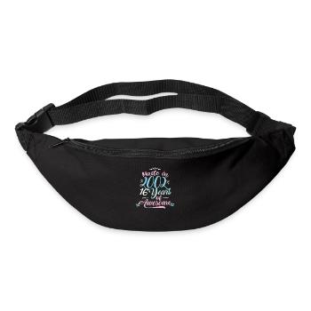 Made In 2002 16 Years Of Awesome Birthday Shirt - Bum bag - black - Front