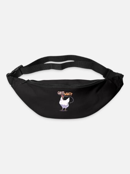 Guess what chicken funny gift creative funny cute - Bum bag - black