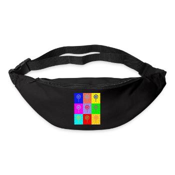 Pop-Art - Gürteltasche - Schwarz - Vorne