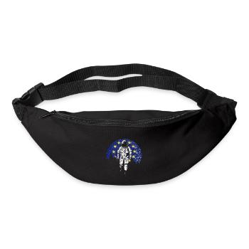 Astronaut Moon Europe Flag EU Euro - Bum bag - black - Front