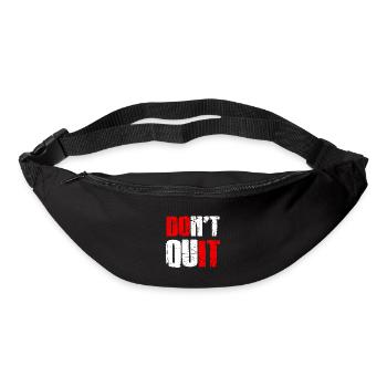 Do not quit - Don't give up - Bum bag - black - Front