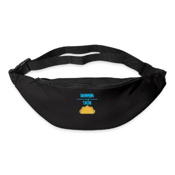 Cadeau de t-shirt de tacos de flotteur drôle de chlore - Sac banane - noir - Devant