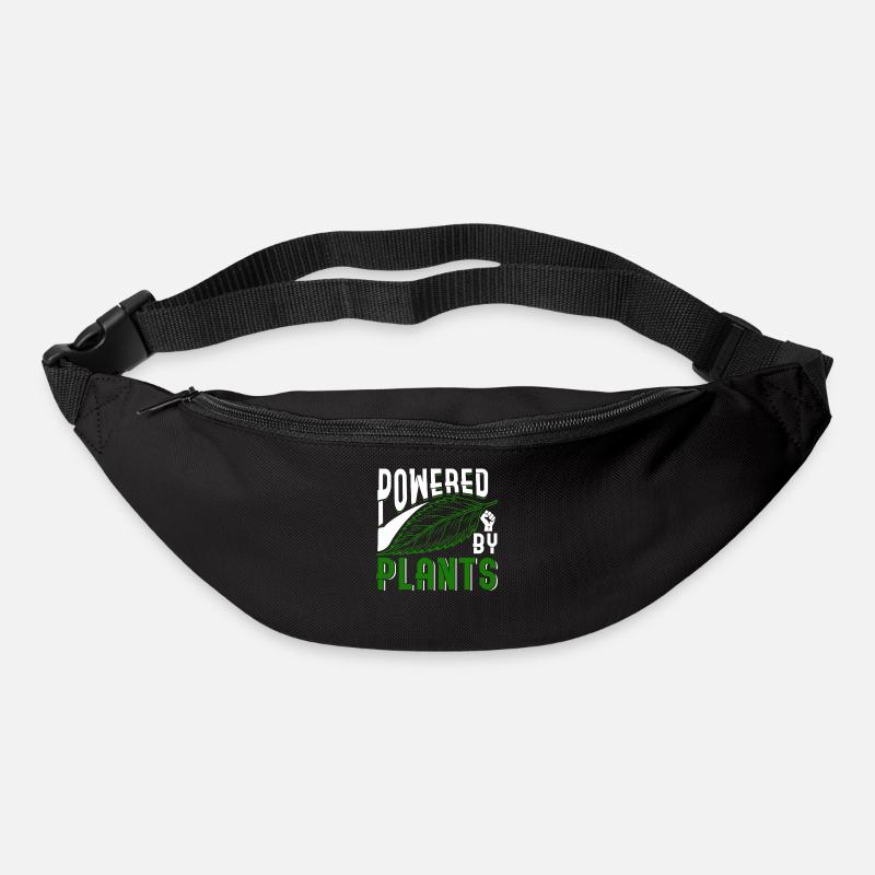 Alimenté par des plantes - Sac banane - noir