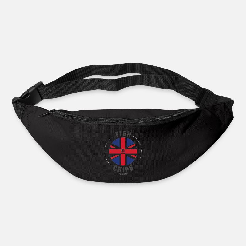 Fish and Chips - British Style - Bum bag - black