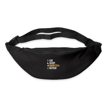 Eat Sleep Hamilton Repeat - Bum bag - black - Front