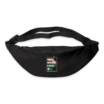 Mothers Day Gift Best Mama Ever Flowers Floral Mom - Gürteltasche - Schwarz - Vorne