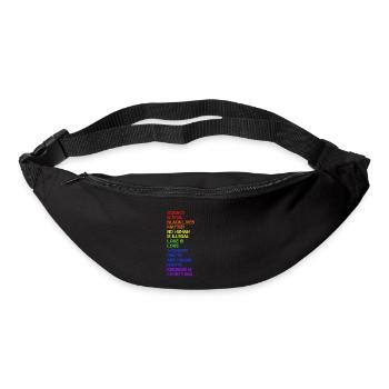Science is Real - LGBT - Bum bag - black - Front