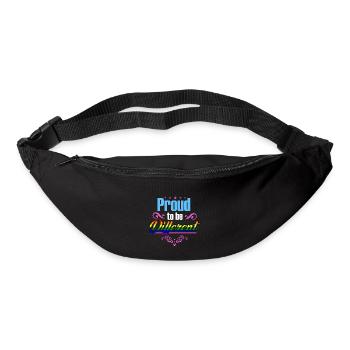 Proud to be Different - Gürteltasche - Schwarz - Vorne
