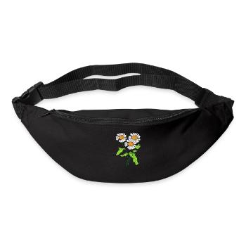 Gänseblümchen Blume Pflanze blühen Geschenkidee - Gürteltasche - Schwarz - Vorne