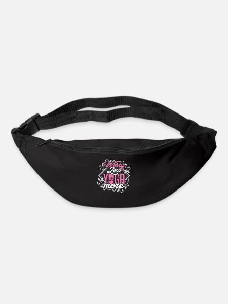 Worry-Less Yoga - Gürteltasche - Schwarz