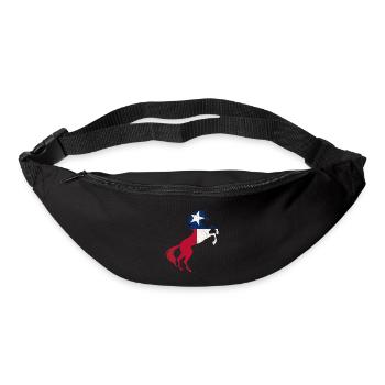 Texas Unicorn Flag T-Shirt Cooles magisches Einhorn - Gürteltasche - Schwarz - Vorne