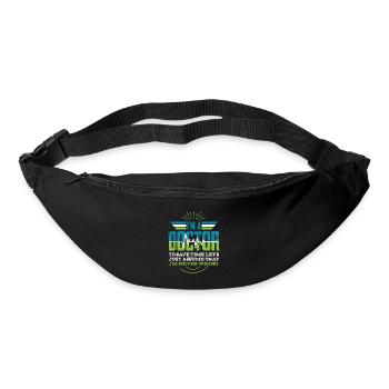 Docteur infirmière infirmière hôpital médecine - Sac banane - noir - Devant