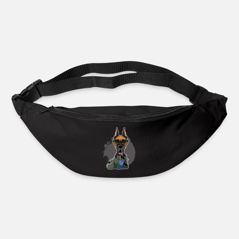 Great Dane - Deutsche Dogge - Gürteltasche - Schwarz