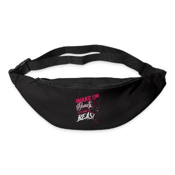 Sportswoman strength training bodybuilder beast training - Bum bag - black - Front