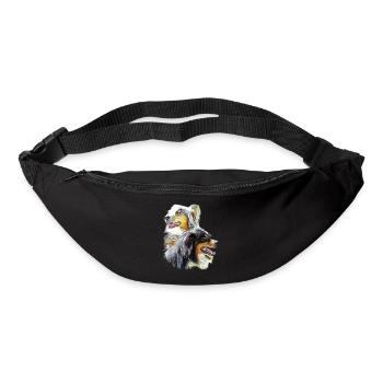 bergers australiens - Sac banane - noir - Devant