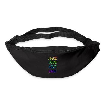 Make Love not War Rainbow - Bum bag - black - Front