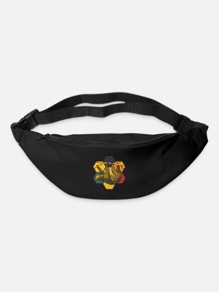 Faultier - Gürteltasche - Schwarz