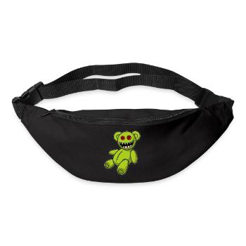 Zombie Teddy - Monster Halloween Bär Liebhaber Fan - Gürteltasche - Schwarz - Vorne