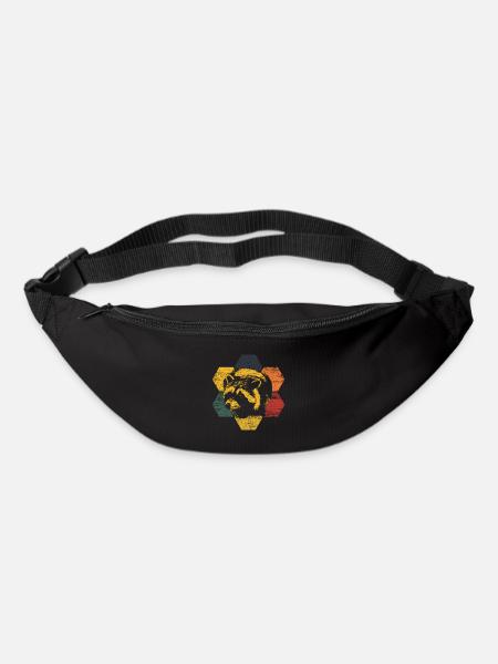 Waschbär - Gürteltasche - Schwarz