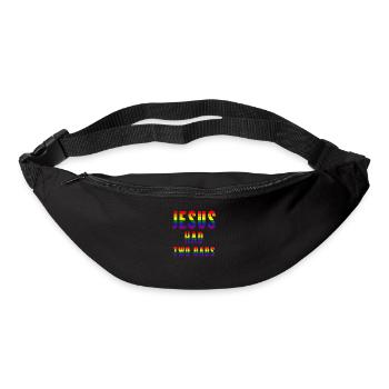 Jésus avait deux pères - Sac banane - noir - Devant