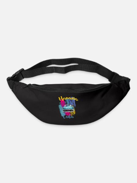 Classic Car Cuba Havana Vintage Car I Cuba T-Shirt - Bum bag - black