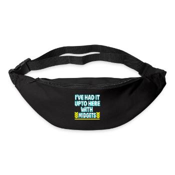 Je l'ai eu jusqu'à présent avec la conception de tee-shirt "Midgets" - Sac banane - noir - Devant