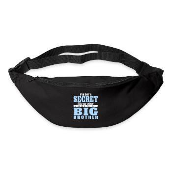 Je vais être un grand frère - Sac banane - noir - Devant