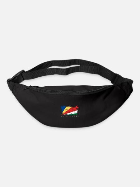 Seychelles Seychellen Afrika Flagge Fahne Land - Gürteltasche - Schwarz