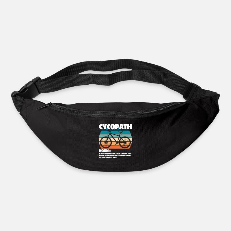 Mountain Biking - Cycopath Noun - Bum bag - black