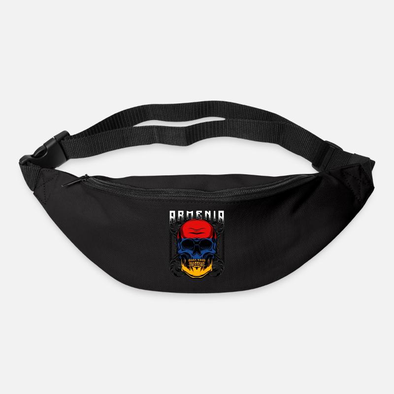 Idée cadeau de crâne arménien Yerevan Sevan - Sac banane - noir