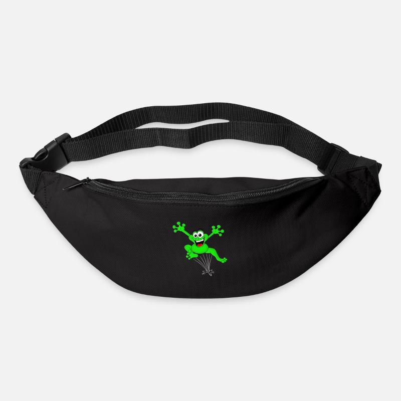grenouille - Sac banane - noir