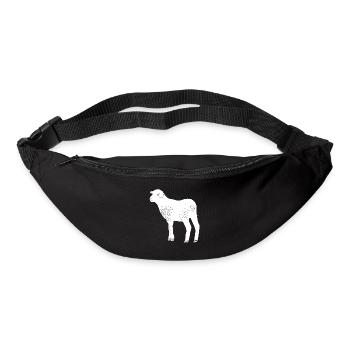Schaf - Gürteltasche - Schwarz - Vorne
