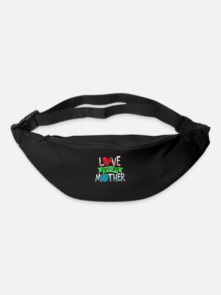 Tag der Erde Liebe deine Mutter Erde - Gürteltasche - Schwarz