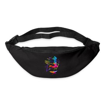 Trampoline polygon - Bum bag - black - Front