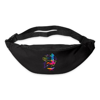 Trampoline polygon - Bum bag - black - Front