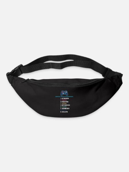 Mein Wochenende Zocken Gaming Liste Controller - Gürteltasche - Schwarz