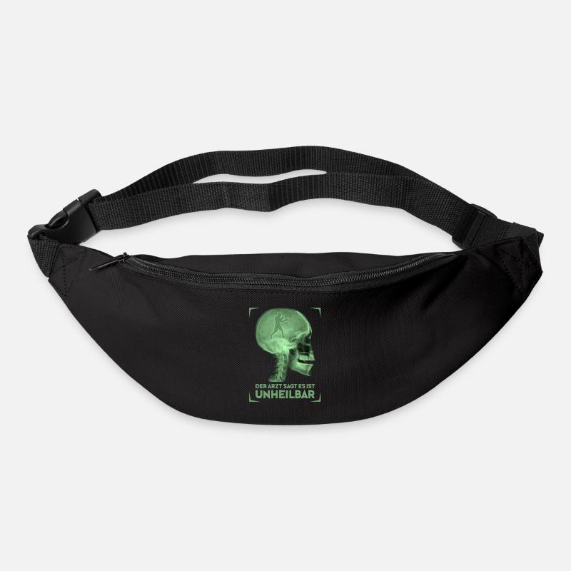 Boxen Sport Boxer Lustiger Spruch - Gürteltasche - Schwarz