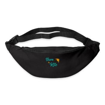 Kite surfers kitesurfing sailing windsurfing gift - Bum bag - black - Front