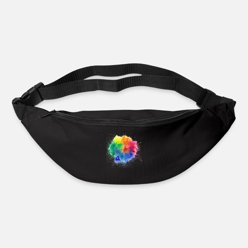 Pop de couleur Design - Sac banane - noir