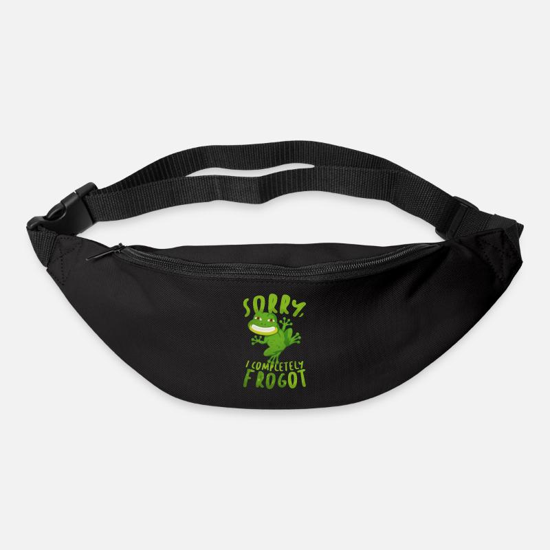 Frosch Wortspiel Lustiger Spruch Humor Geschenk - Gürteltasche - Schwarz