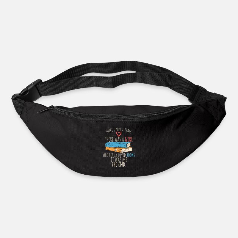 Bücherwurm - Gürteltasche - Schwarz